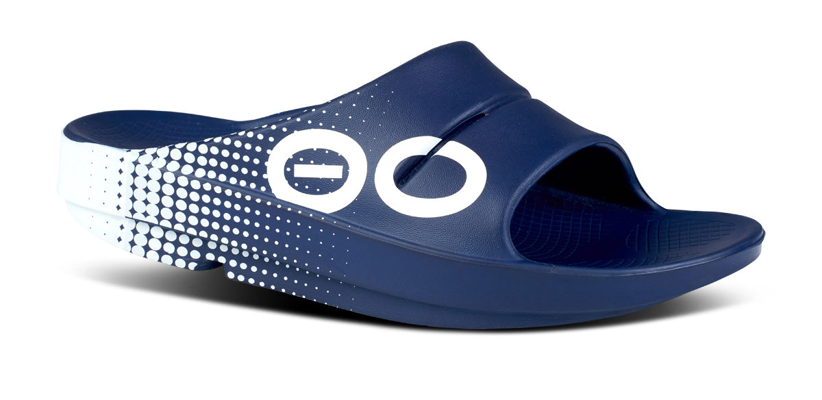 OOFOS Navy Slide Recovery Sandal Women main image 2
