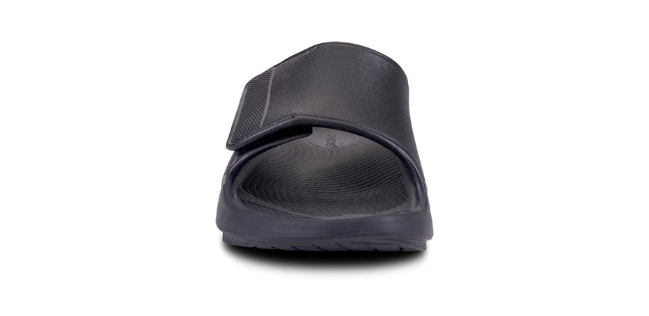 OOFOS Women's OOahh Sport Flex Recovery Slide Sandal - Matt Black