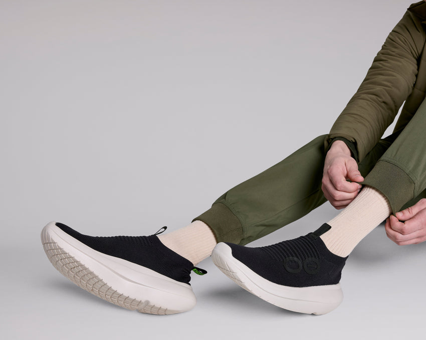 Men's OOmy Zen - Chalk Black – oofos.international