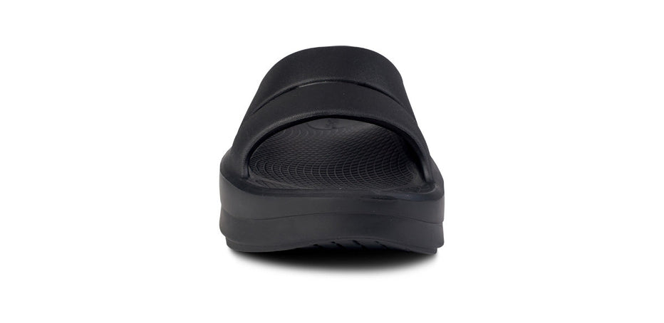 OOFOS Women's OOmega OOahh Recovery Slide Sandal - Black – oofos