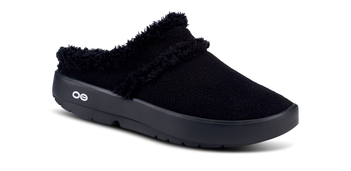 OOFOS Women's OOcoozie Mule Recovery Shoe - Black – oofos